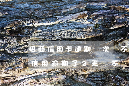 招商信用卡逾期兩次會不會上征信 招商銀行信用逾期了2天會不會有影響?