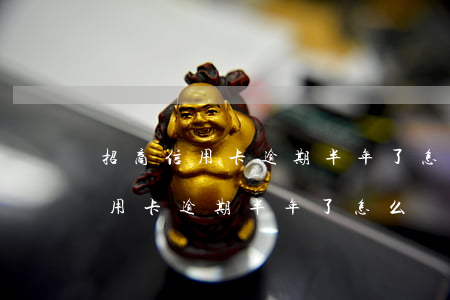 招商信用卡逾期半年了怎么辦上海-招商信用卡逾期半年了怎么辦上海銀行卡