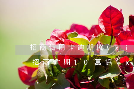 招商信用卡逾期協(xié)商不成怎么辦 招商逾期10萬 協(xié)商失敗