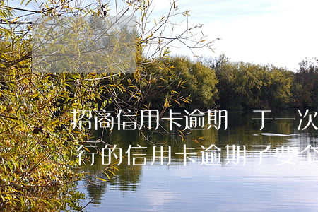 招商信用卡逾期屬于一次性沖擊嗎-招商銀行的信用卡逾期了,要全額還清嗎