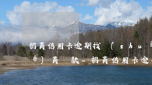 招商信用卡逾期找誰(shuí)協(xié)商還款-招商信用卡 逾期