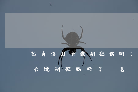 招商信用卡逾期被收回了會怎樣-招商信用卡逾期被收回了會怎樣呢