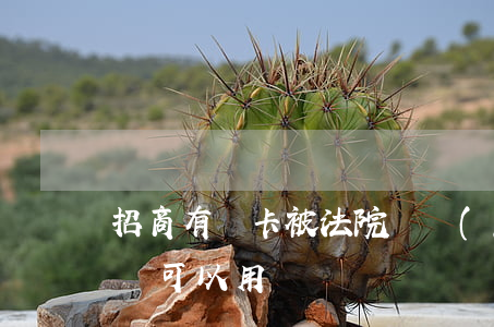 招商有張卡被法院凍結(jié)了再辦一張可以用嗎