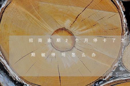 招商逾期2个月停卡了怎么办（招商信用卡逾期被停用怎么办）