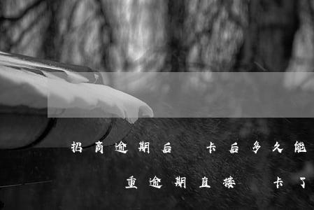 招商逾期后銷卡后多久能重新申請-招商有過嚴重逾期直接銷卡了