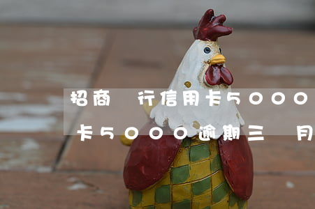 招商銀行信用卡5000逾期 招商銀行信用卡5000逾期三個月被法務(wù)部立案