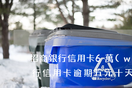 招商銀行信用卡6萬(wàn)逾期（招商銀行信用卡逾期五元十天）