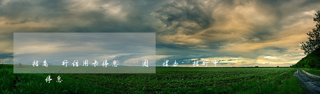 招商銀行信用卡停息掛賬困難理由-招行申請停息掛賬