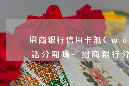 招商銀行信用卡無(wú)力償還可以打電話分期嗎-招商銀行分期不了可以打電話分期嗎