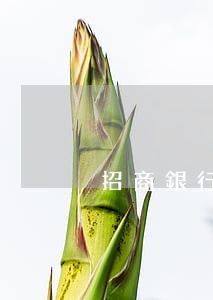 招商銀行信用卡辦個(gè)月不還