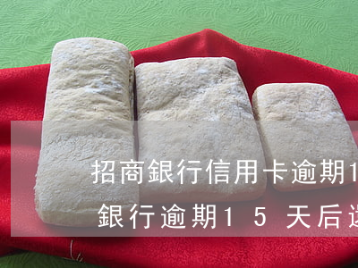 招商銀行信用卡逾期15天還款上海-招商銀行逾期15天后還了最低要求全額還款