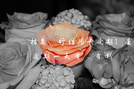 招商銀行信用卡逾期1星期(招商銀行信用卡逾期一天有沒有影響?)