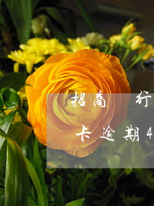 招商銀行信用卡逾期4天怎么(招商銀行信用卡逾期4天怎么辦)