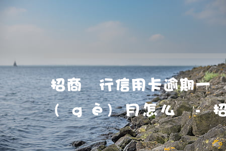 招商銀行信用卡逾期一個(gè)月了下個(gè)月怎么還-招商銀行信用卡逾期一個(gè)月了下個(gè)月怎么還款