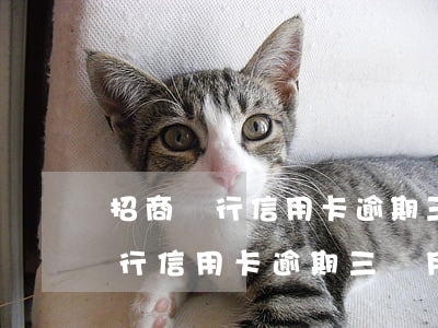招商銀行信用卡逾期三個月后還清-招商銀行信用卡逾期三個月后還清會怎么樣