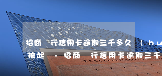 招商銀行信用卡逾期三千多久會(huì)被起訴-招商銀行信用卡逾期三千多久會(huì)被起訴坐牢