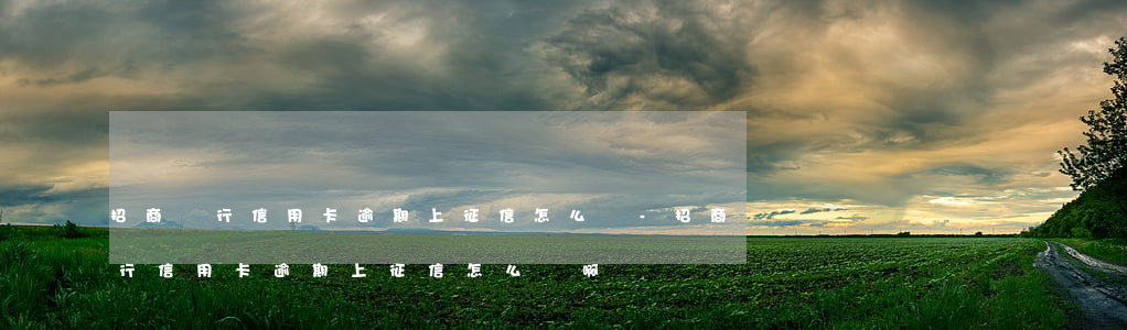 招商銀行信用卡逾期上征信怎么辦-招商銀行信用卡逾期上征信怎么辦啊