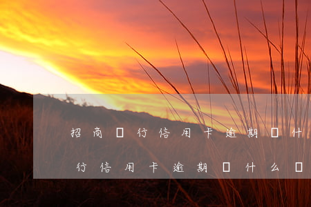 招商銀行信用卡逾期為什么還能用-招商銀行信用卡逾期為什么還能用呢