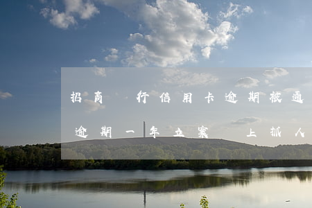 招商銀行信用卡逾期被通緝(招商信用卡2萬逾期一年立案馬上抓人)