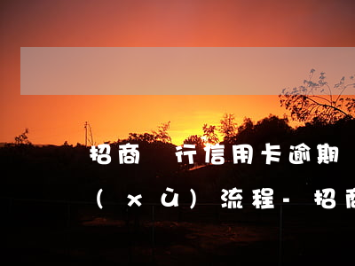 招商銀行信用卡逾期說(shuō)走后續(xù)流程-招商銀行信用卡逾期說(shuō)走后續(xù)流程是真的嗎
