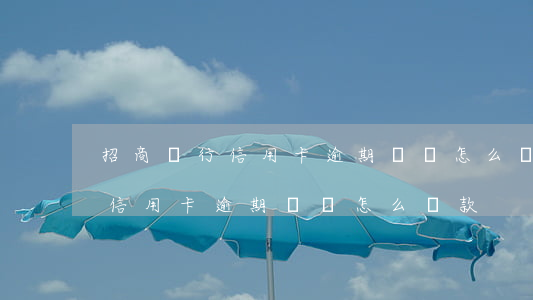 招商銀行信用卡逾期賬單怎么還-招商銀行信用卡逾期賬單怎么還款