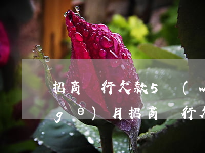 招商銀行欠款5萬(wàn)逾期了3個(gè)月 招商銀行欠5000逾期三個(gè)月了后來(lái)又還了幾百