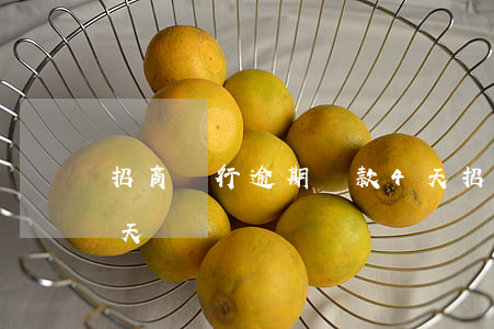 招商銀行逾期還款4天(招商銀行逾期還款4天)
