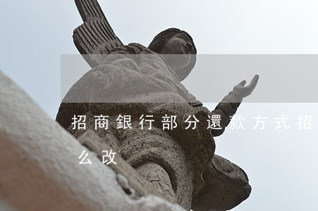 招商銀行部分還款方式(招商銀行還款方式怎么改)