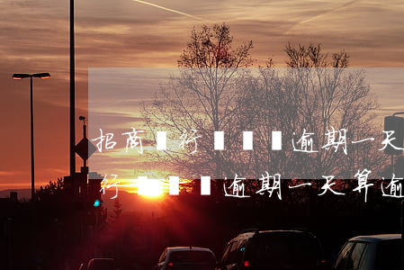 招商銀行閃電貸逾期一天算逾期嘛-招商銀行閃電貸逾期一天算逾期嘛