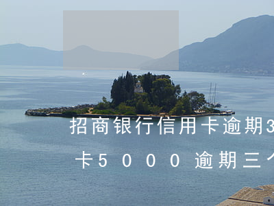 招商银行信用卡逾期30多万(招商银行信用卡5000逾期三个月要起诉我真的么)