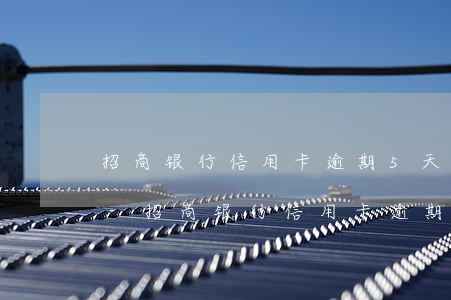 招商银行信用卡逾期5天还款会影响征信吗-招商银行信用卡逾期5天还款会影响征信吗