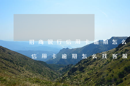 招商银行信用卡逾期怎么找客服-招商银行信用卡逾期怎么找客服解决