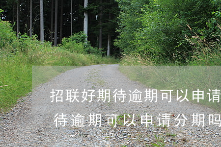 招联好期待逾期可以申请分期吗-招联好期待逾期可以申请分期吗安全吗