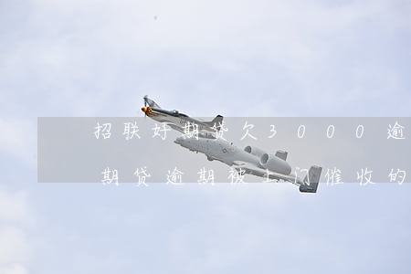 招联好期贷欠3000逾期(有没有欠招联好期贷逾期被上门催收的)