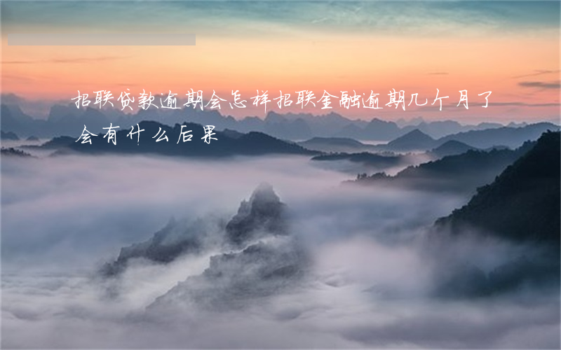 招联贷款逾期会怎样(招联金融逾期几个月了会有什么后果?)