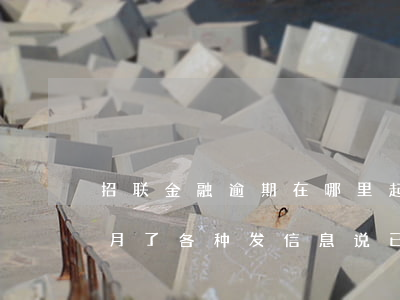招联金融逾期在哪里起诉(招联金融逾期2个月了各种发信息说已经起诉了是真的吗)