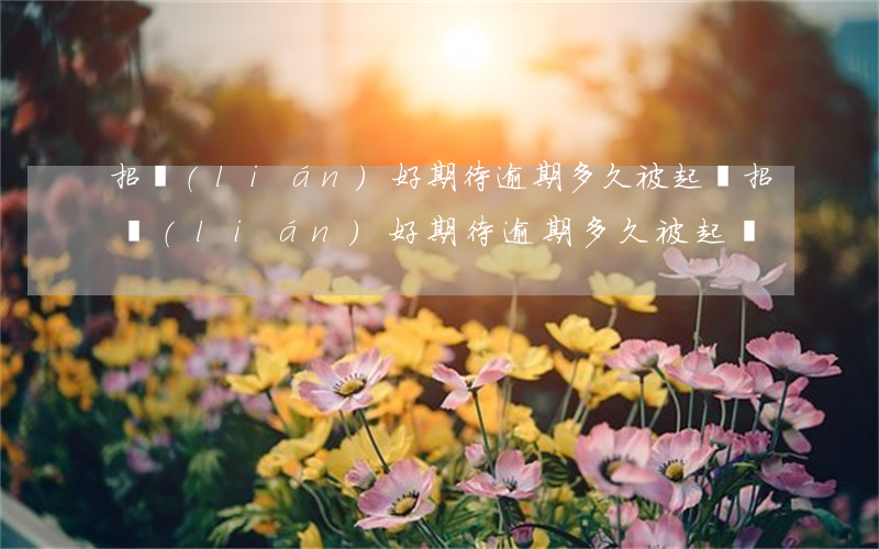 招聯(lián)好期待逾期多久被起訴(招聯(lián)好期待逾期多久被起訴)