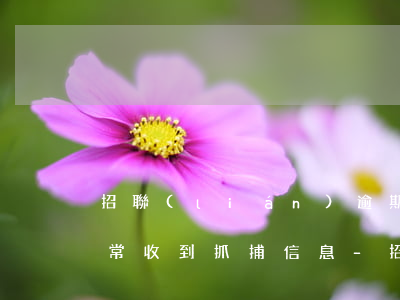 招聯(lián)逾期一年經(jīng)常收到抓捕信息-招聯(lián)逾期一年經(jīng)常收到抓捕信息怎么辦
