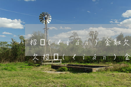 招聯(lián)金融欠八萬沒錢怎么辦(有欠招聯(lián)金融五萬以上一年多沒還的嗎?)