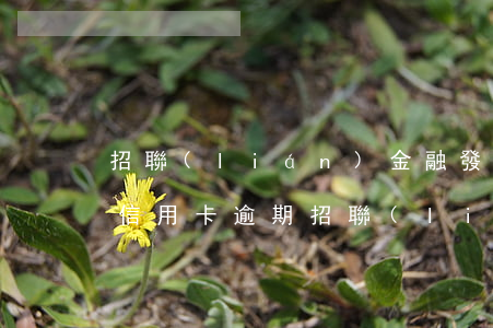 招聯(lián)金融發(fā)短信說我信用卡逾期（招聯(lián)金融說我信用卡逾期）