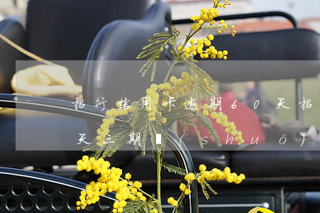 招行信用卡逾期60天(招行信用卡逾期60天,三期,說(shuō)要寄催收涵)