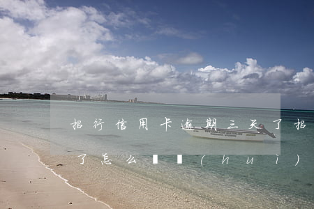 招行信用卡逾期三天了(招行信用卡逾期幾天了怎么辦會(huì)有影響嗎)