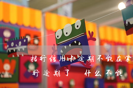 招行信用卡逾期不能在掌上購東西-招商銀行逾期了為什么不能賬單分期了