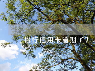招行信用卡逾期了7天