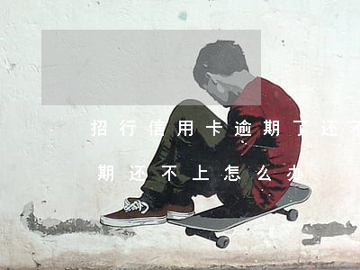 招行信用卡逾期了还不起怎么办(欠信用卡逾期还不上怎么办)