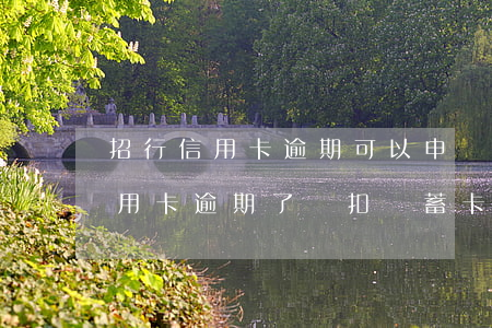招行信用卡逾期可以申請滯拿金嗎(招行的信用卡逾期了會扣儲蓄卡的錢嗎)