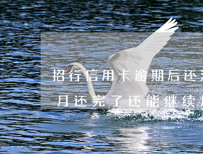 招行信用卡逾期后还清(招商银行卡逾期2个月还完了还能继续用么)