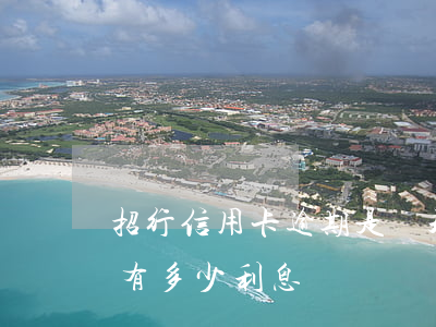 招行信用卡逾期是幾天(招行信用卡逾期一天有多少利息)