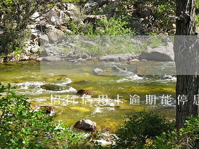招行信用卡逾期能停息吗(招行信用卡逾期两天)