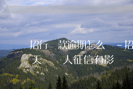 招行貸款逾期怎么辦-招商銀行貸款逾期幾天對個人征信有影響嗎